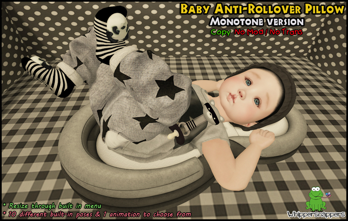 ! Whippersnappers ! - Baby Positioning Pillow Monotone
