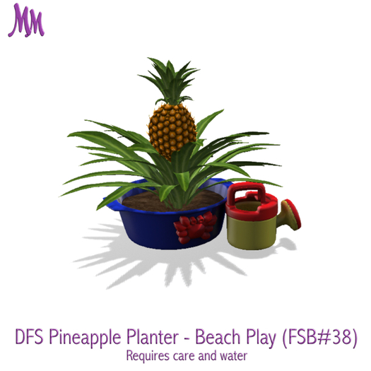 DFS Pineapple Planter - Beach Play (FSB#38)