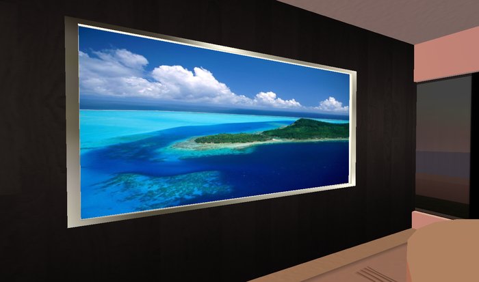 Blue Ocean Painting  2 prims  Mod/Transfer Yes