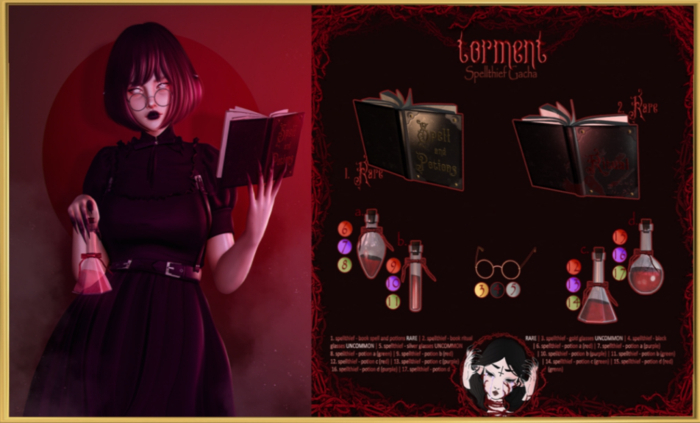 4. torment. spellthief - glasses [black] (UNCOMMON)
