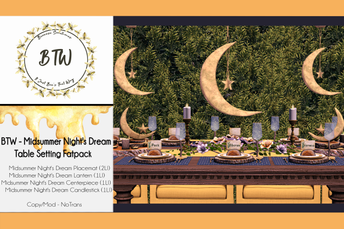 BTW - Midsummer Night's Dream Table Setting FATPACK