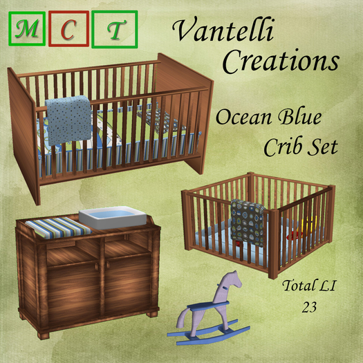 Ocean Blue Crib Set {Boy}