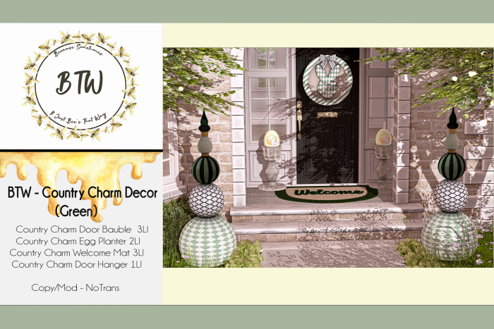 BTW - Country Charm Decor (Green)