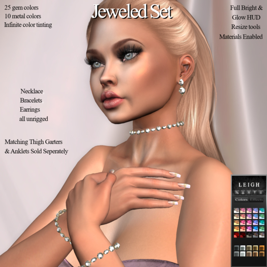 LEIGH - Jeweled Jewelry Set DEMO