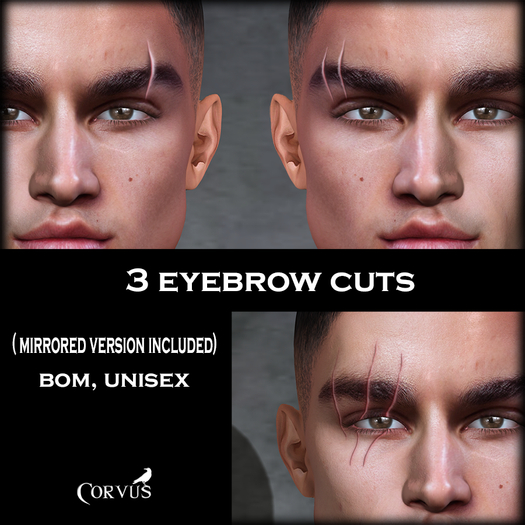 Corvus : Eyebrow Cuts Bom