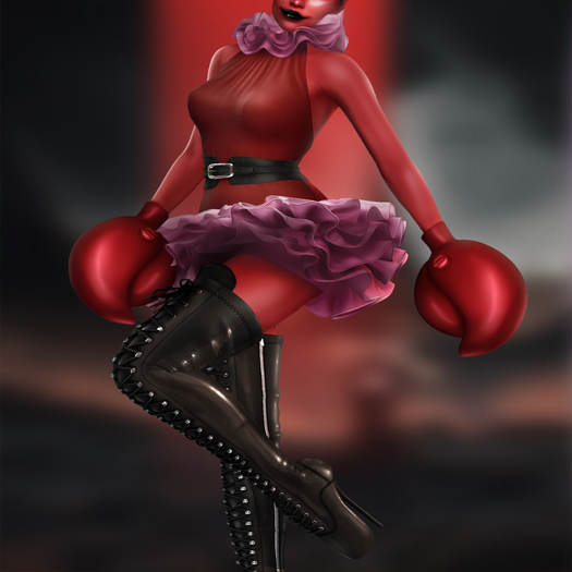 Lowen - HIM Ruffle Halter Dress [FATPACK]