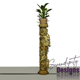 Serendipity Designs - TG BR Dragon Column Planter