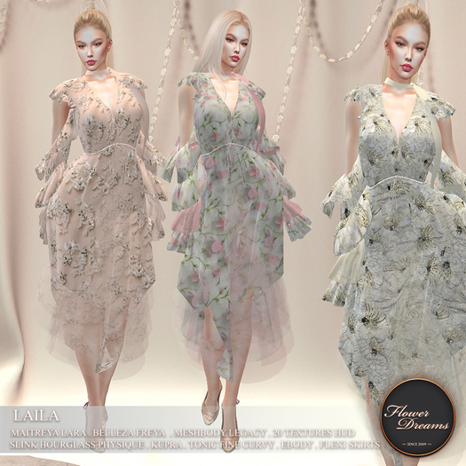.:FlowerDreams:.Laila Dress Demo