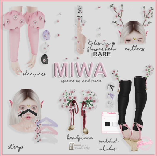 *Tentacio* Miwa. Sleevers white