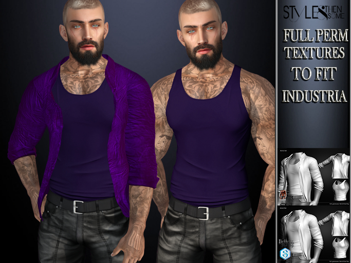 STYLES-INDUSTRIA Shirt&TankTop -Texture FULL PERM -v2.3
