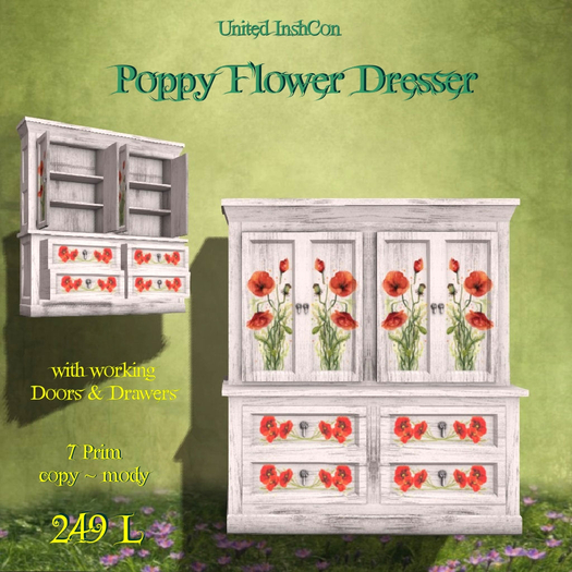 *UI* Poppy Flower Dresser v
