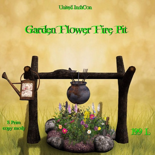 *UI* Garden Flower Fire Pit v