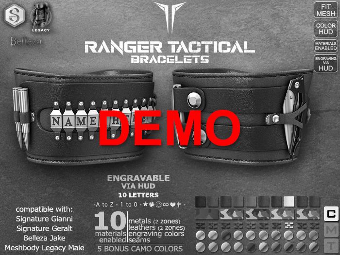 **RE** Ranger Tactical Bracelets - DEMO
