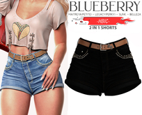 Blueberry - HBIC - 2 Style Shorts - BlackDark