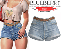Blueberry - HBIC - 2 Style Shorts - Cloud