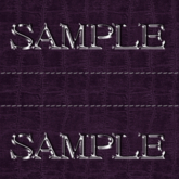Zoy Texture [ Cable knit stripe Leather with stitching 01 ] Seamless - Purple