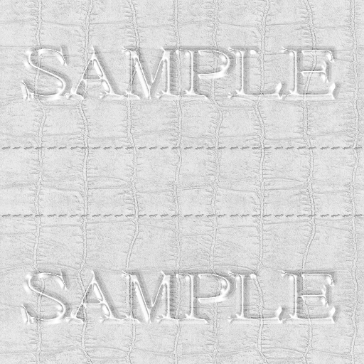 Zoy Texture [ Cable knit stripe Leather with stitching 01 ] Seamless - White