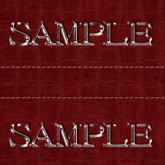 Zoy Texture [ Cable knit stripe Leather with stitching 01 ] Seamless - Red