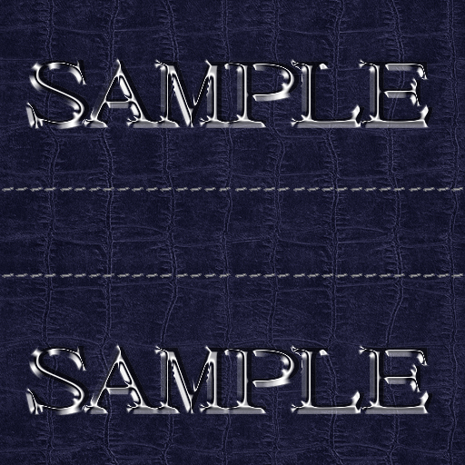 Zoy Texture [ Cable knit stripe Leather with stitching 01 ] Seamless - Navy