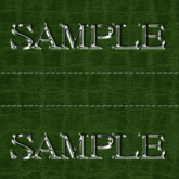 Zoy Texture [ Cable knit stripe Leather with stitching 01 ] Seamless - Green