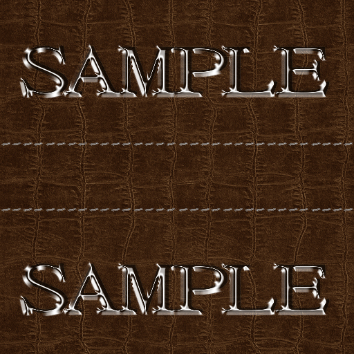 Zoy Texture [ Cable knit stripe Leather with stitching 01 ] Seamless - Brown