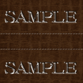 Zoy Texture [ Cable knit stripe Leather with stitching 01 ] Seamless - Brown