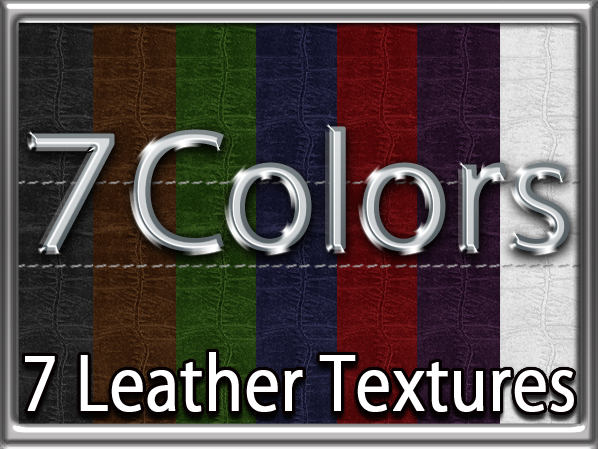 Zoy Texture [ Cable knit stripe Leather with stitching 01 ] Seamless - 7 Colors