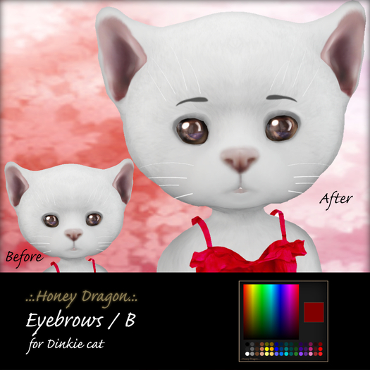 .:.H/D.:. Dinkie cat eyebrow B [21FDM7]