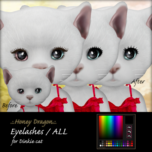 .:.H/D.:. Dinkie cat eyelashes // FATPACK [21FDM1]