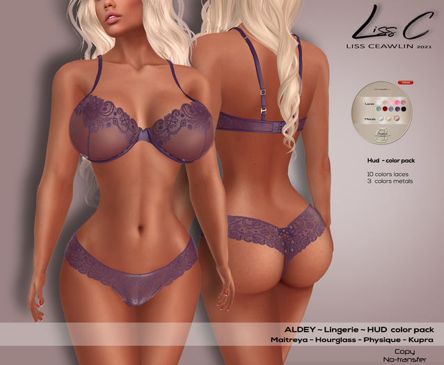 .:LC:. Adley Lingerie with HUD [add me] purple