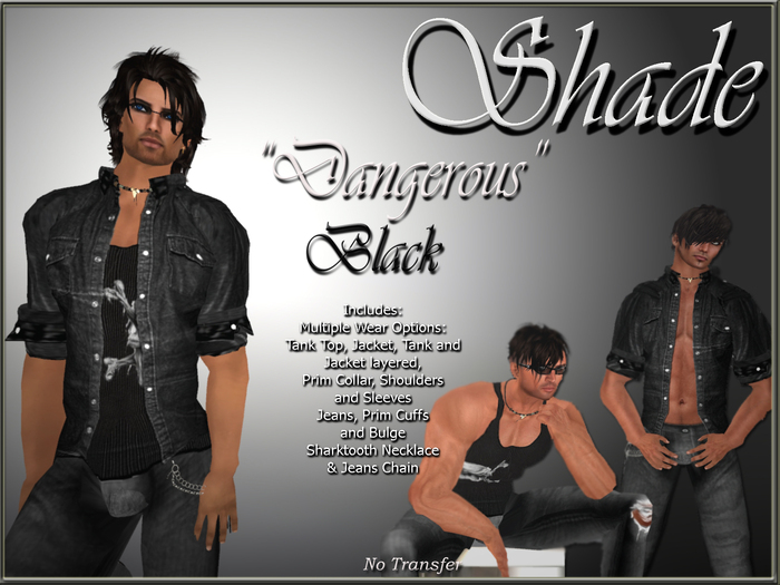 !SHADE! "Dangerous" for Men Black