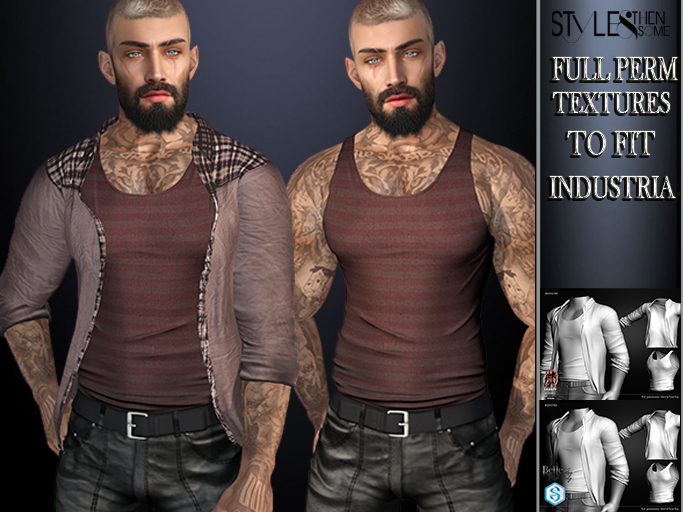 STYLES-INDUSTRIA Shirt&TankTop -Texture FULL PERM - V6.3
