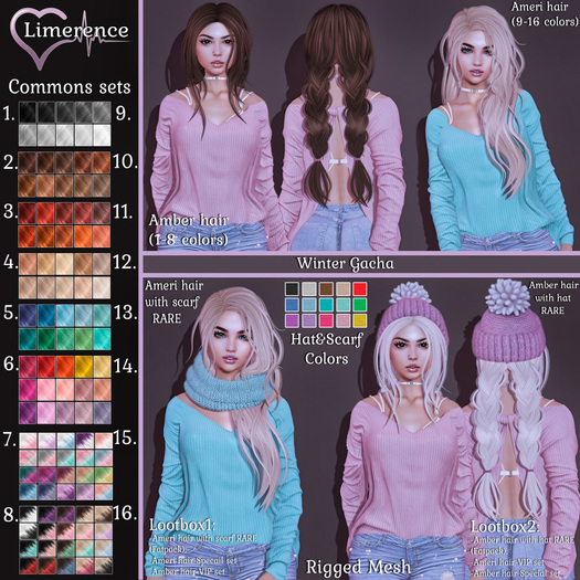 #17 {Limerence} Ameri hair with scarf RARE