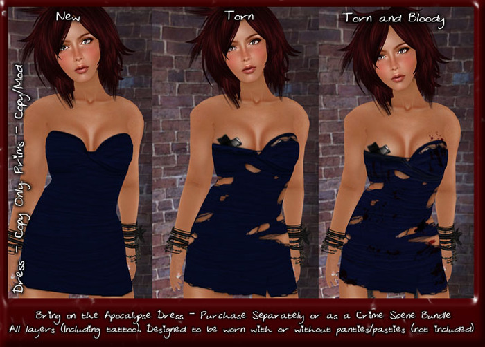 ++ Randomocity ++ Apocalypse Dress - Blue - New