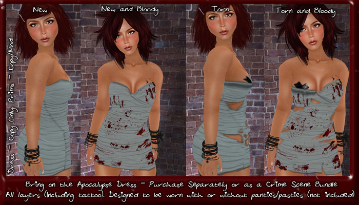 ++ Randomocity ++ Apocalypse Dress - Gray - Torn