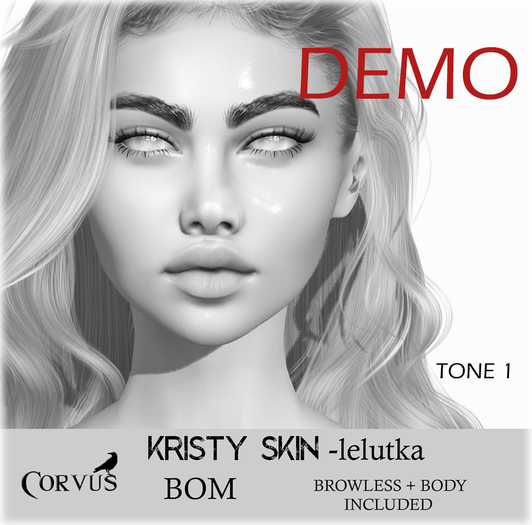 Corvus : DEMO Kristy Skin Lelutka BOM