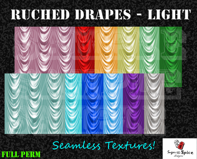 Ruched Drapes Light by Sugar & Spice Designs