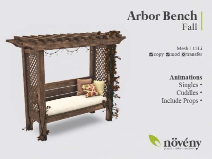 Noveny - Arbor Bench - Fall