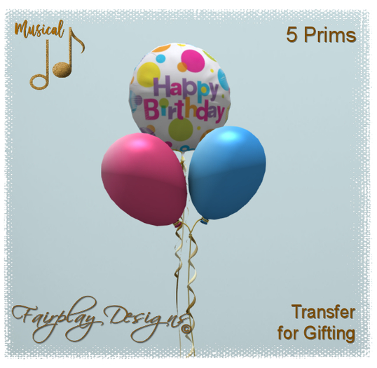 ~Happy Birthday To You~Musical Gift Balloons