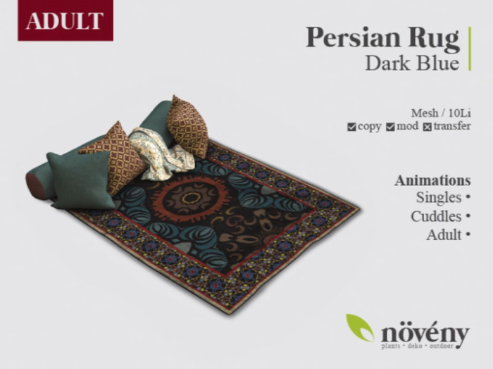 Noveny - Persian Rug - Dark Blue (Adult)