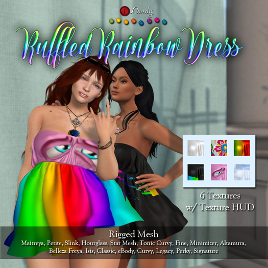 iCandy - Ruffled Rainbow Dress