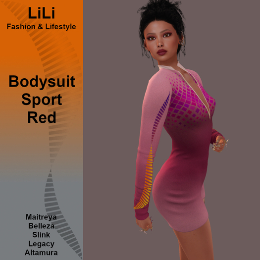 LiLi - Bodysuit Sport Red