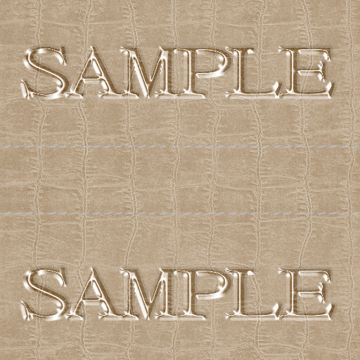 Zoy Texture [ Cable knit stripe Leather with stitching 02 ] Seamless - Cream