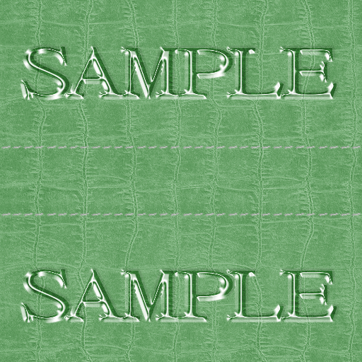 Zoy Texture [ Cable knit stripe Leather with stitching 02 ] Seamless - Light Green