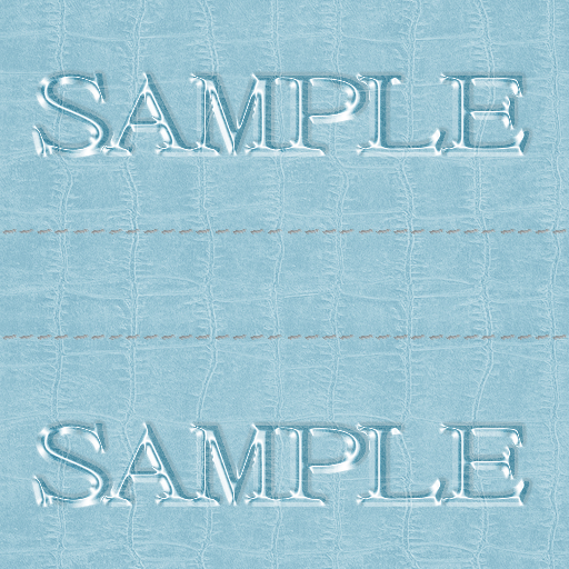 Zoy Texture [ Cable knit stripe Leather with stitching 02 ] Seamless - Sky