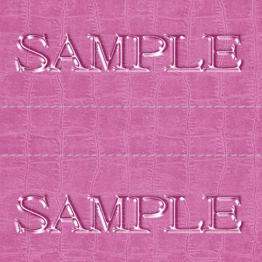 Zoy Texture [ Cable knit stripe Leather with stitching 02 ] Seamless - Pink