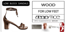 Baiastice_Low Block Sandals-Wood
