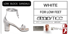 Baiastice_Low Block Sandals-White