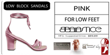 Baiastice_Low Block Sandals-Pink