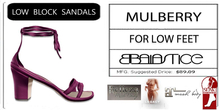 Baiastice_Low Block Sandals-Mulberry